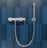 KFA Armatura Flint bateria prysznicowa natryskowa srebrna stal nierdzewna 93836058